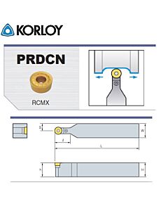 Lathe holder, PRDCN2020-K12, Korloy