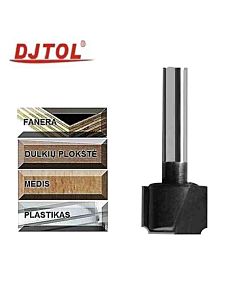R2, 10mm 6x45, Carbide milling cutter, for MDF and wood, DJTOL