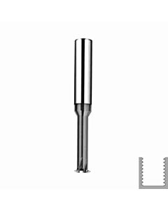 P0.5-0.8, Single Flute 60º Partial Profile Carbide Thread Mill
