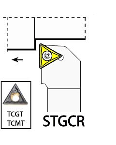 STGCR1212F11, 12X12X80XRH/TC1102,  ISO Turn Holder External, YG