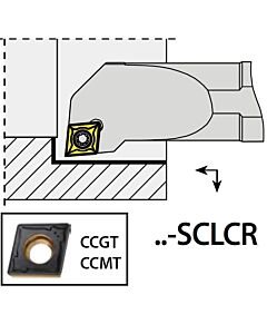 S08H-SCLCR06, 11x08x100xRH/CC0602,  ISO Turn Holder Internal, YG1