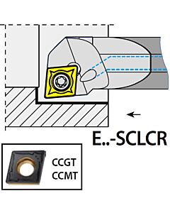 S16P-SCLCR09, Ø20xØ16x170xLH/CC09T3,  ISO Turn Holder Internal, YG1