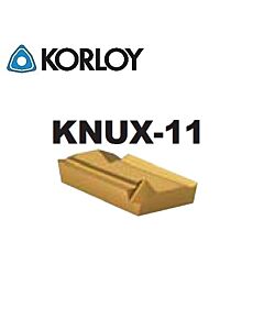 KNUX160405R-11 NC3225, KORLOY, Tekinimo plokštelė kietmetalinė su CVD danga, plienui, atspari smūgiams
