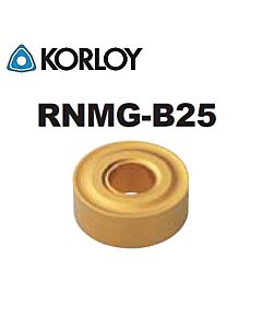 Tekinimo plokštelė kietmetalinė, RNMG120400-B25 NC5330, KORLOY