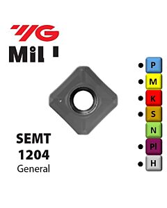 SEMT1204AFTN-YG602, Milling insert, YG